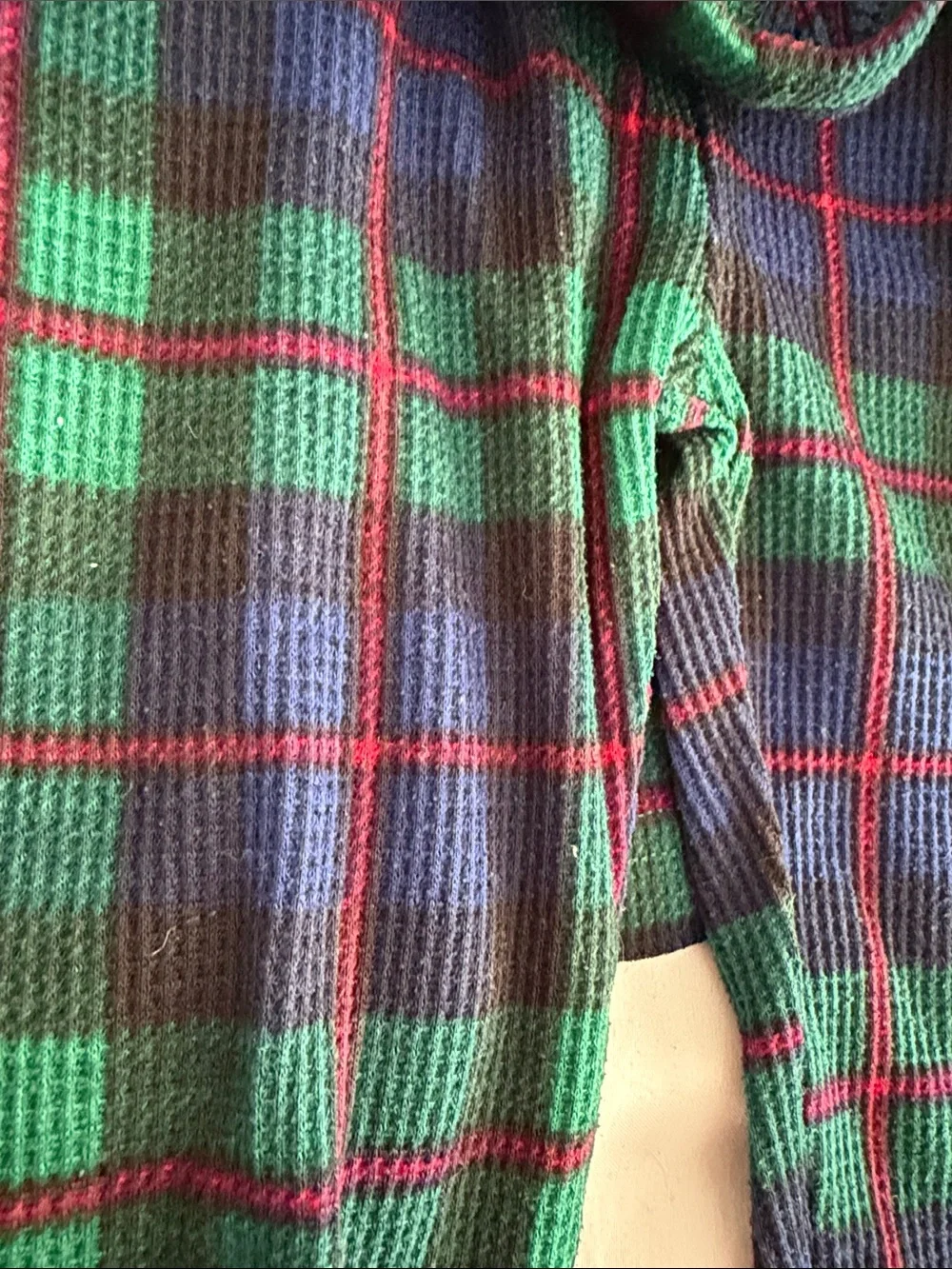 Place Green and Blue Plaid Kids Pajama Set 2T